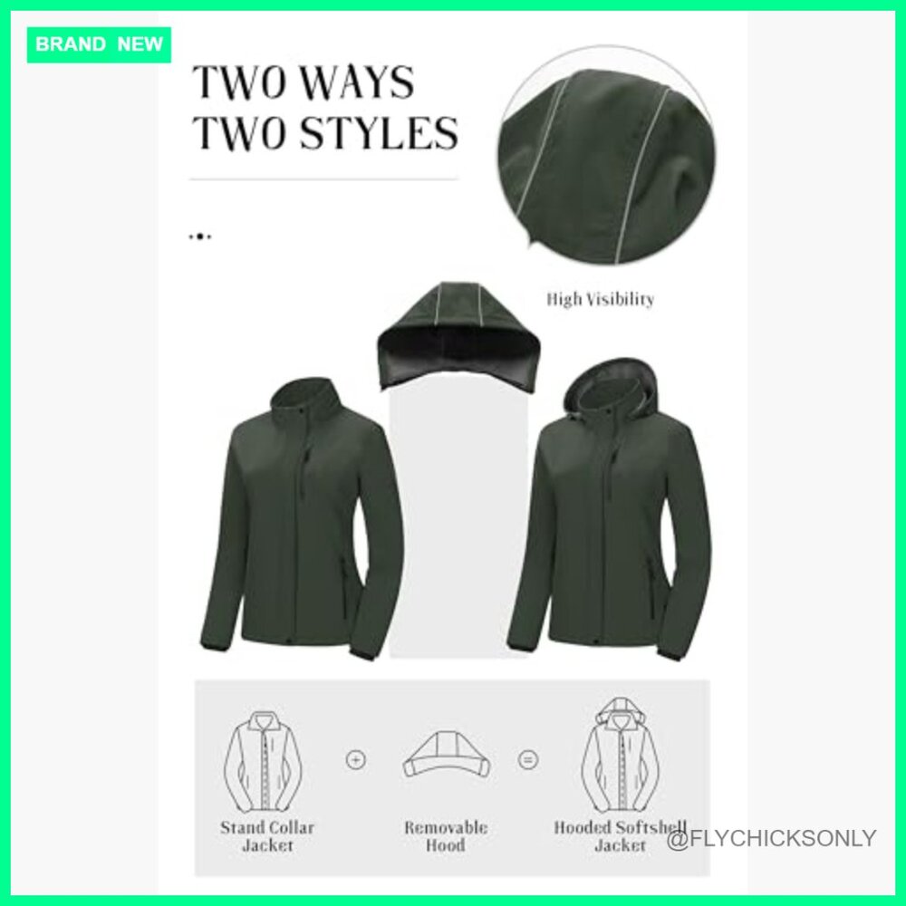 Softshell Jacket Fleece Lined Waterproof Windbrea… - image 3